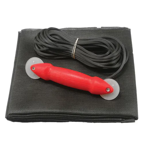 Prime-Line P 7515 Charcoal Fiberglass Screen Repair Kit (with spline + rolling tool)